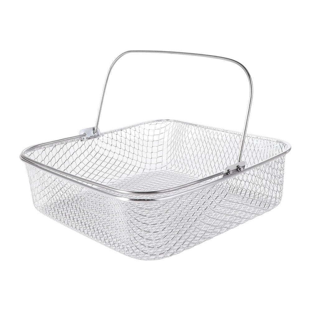 Dishwasher Safe Air Fryer Basket Stainless Steel Baking Basket Durable Baking Dish Pan Kitchen