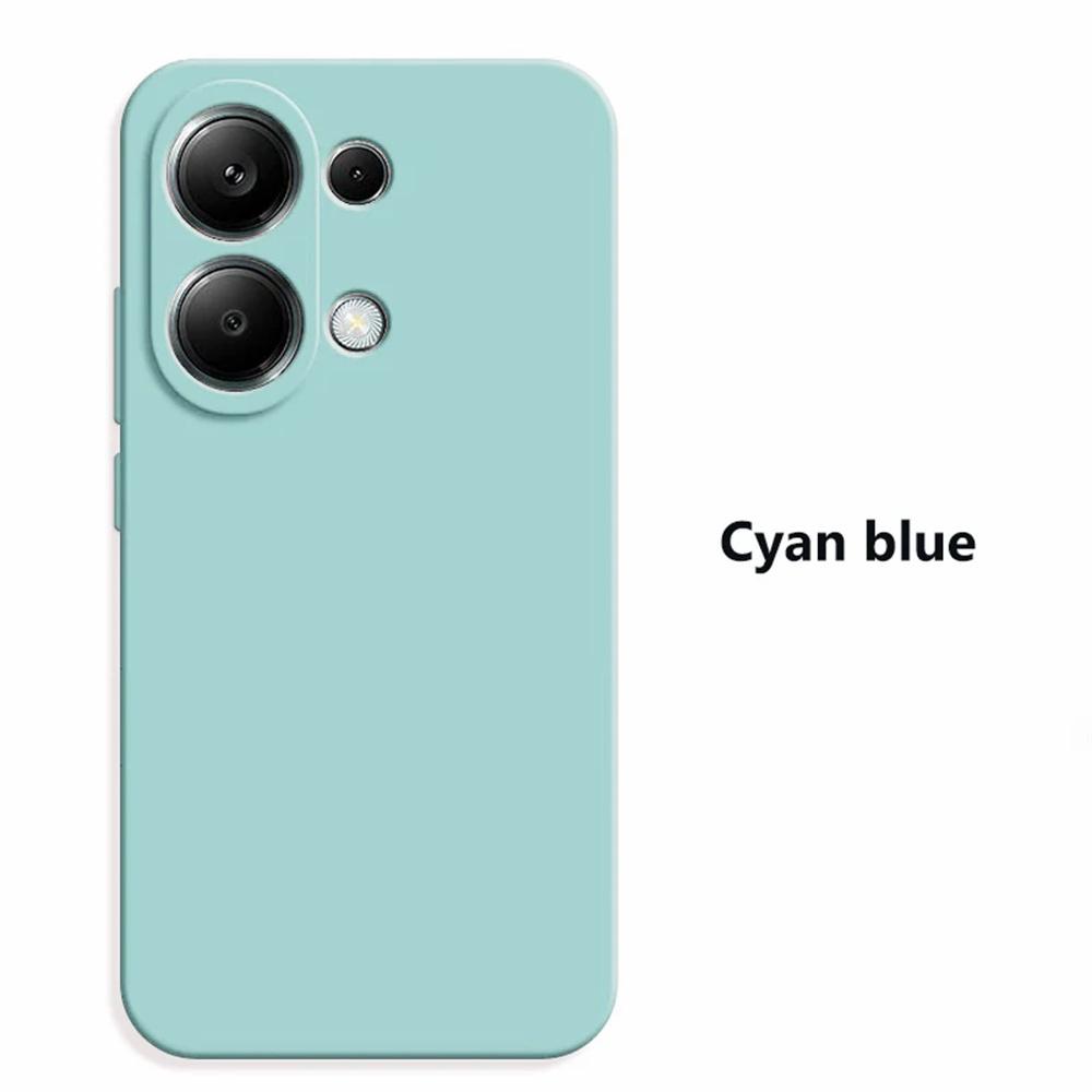 Matte Bumper Soft TPU Back Cover for Xiaomi Poco M6 Pro Liquid Silicone Case for Xiaomi POCO M6 Pro 4G Case Redmi Note13 Pro 4G