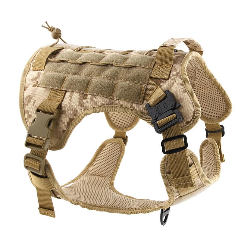 New Outdoor Dog Tactical Vest Waterproof Pet Chest Strap German Shepherd Border Collie Military Dog Vest for Medium and Large Dogs