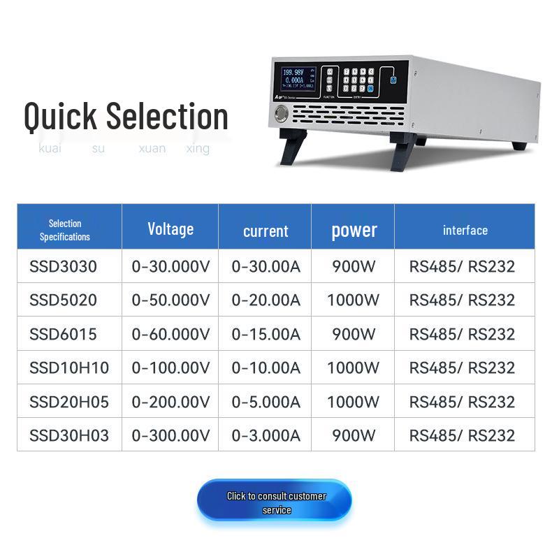 A-BF SSD-3030 Programmable DC Power Supply, 30V/30A, 900W, High Power, Low Ripple, LCD Display