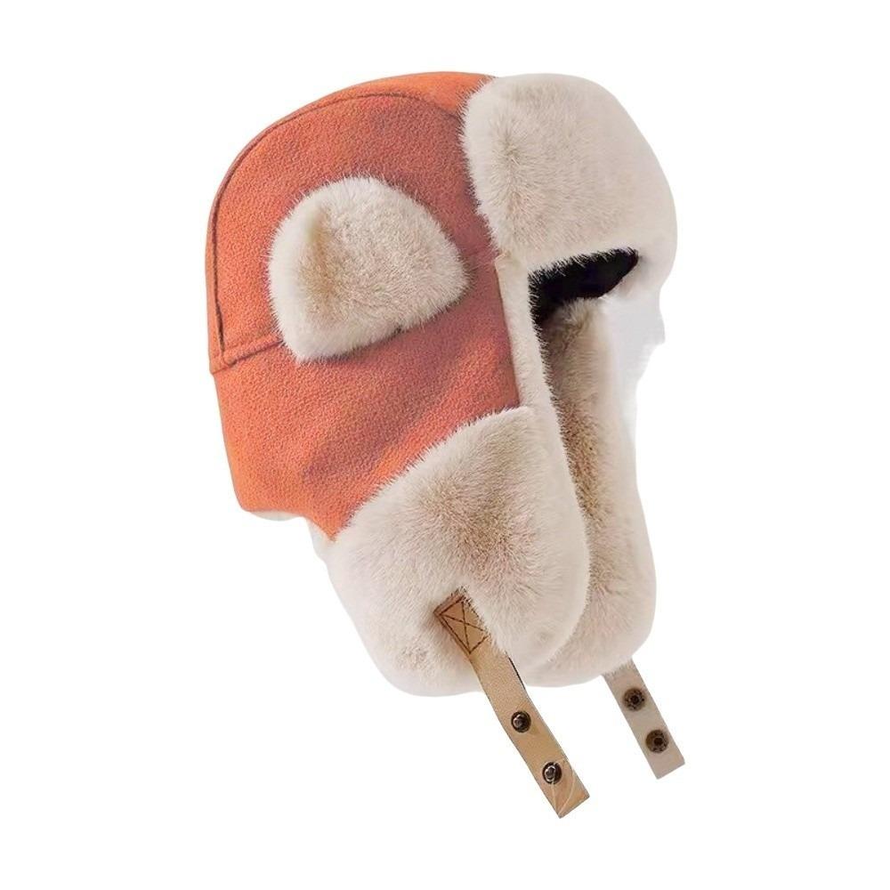 Thickened Winter Plush Hat Fleece Earflap Hat Fashion Ear Protective Hat Women