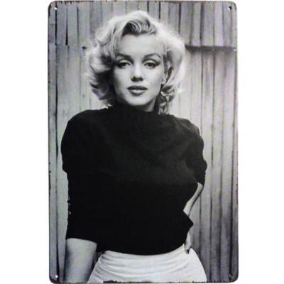X1, Marilyn Monroe Retro Pinup Dívka Kovový Značka Vintage 50. léta Plakát Plechová Značka-hliník