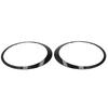 Pair Headlight Trim Ring Glossy Black Left Right 51137149905 Replacement for Cooper Clubman R55 2008‑2015