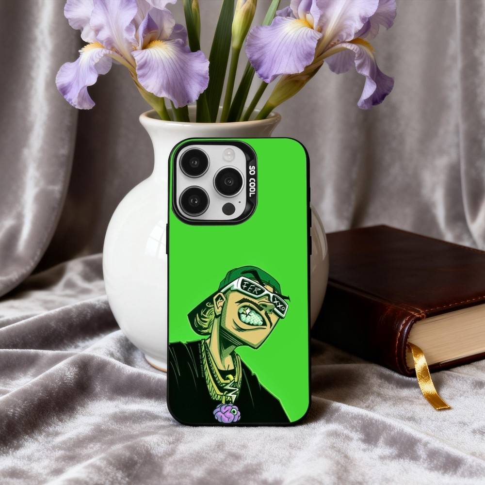 F-Feid-D F-Ferxxo S-SIXDO S-Singer Phone Case For iPhone17,16,15,14,13,12,11 Plus,Pro Max Black Candy Silver Phone Case