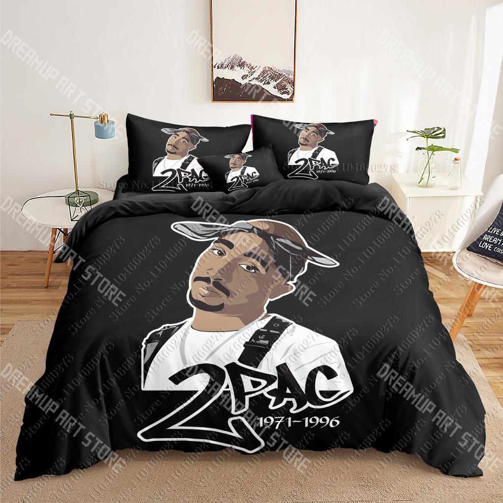 Rapper 2Pac Tupac Hip Hop 3D Bedding Sets Print Duvet Cover Adults/ Children Bed Comforter Birthday Gift Dropshipping
