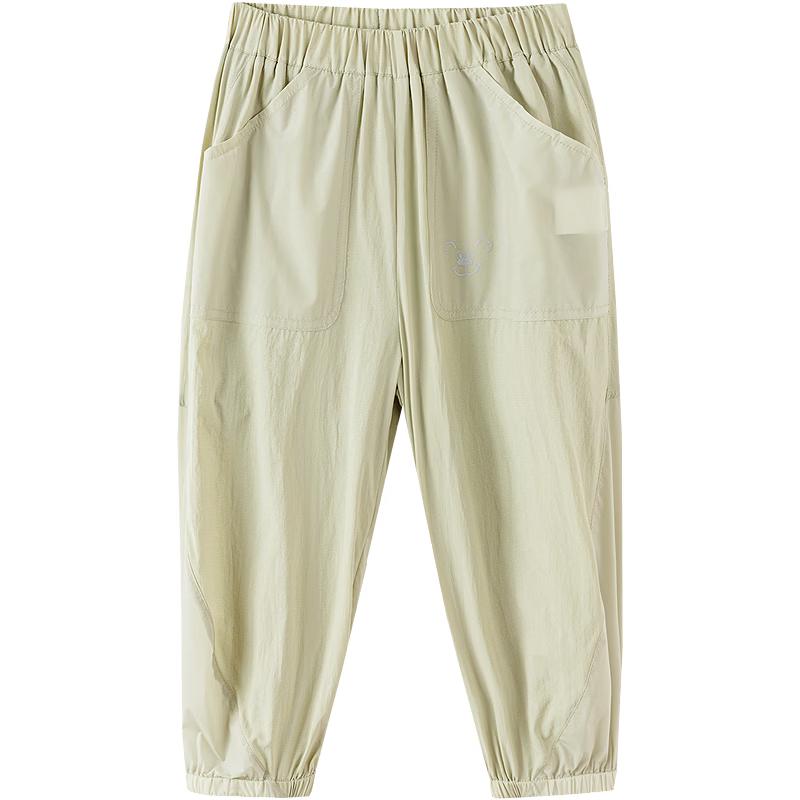 Balabala Boys Summer Cool-Feel Cuffed Pants 120