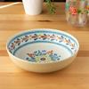 Abode Homewares Design and Unbreakable Tableware BPA La Cena MEDALLION Serving Cereal Diameter Safe for Cafe Dishwasher Birthday Bamboo Melamine White