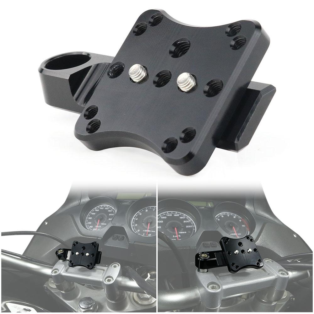 Handlebar Clamp GPS Mount Navigation Bracket Holder For KAWASAKI ER-5 Versys Z Vulcan SUZUKI GSX-S V-Strom DR-Z Bandit GSF GSR