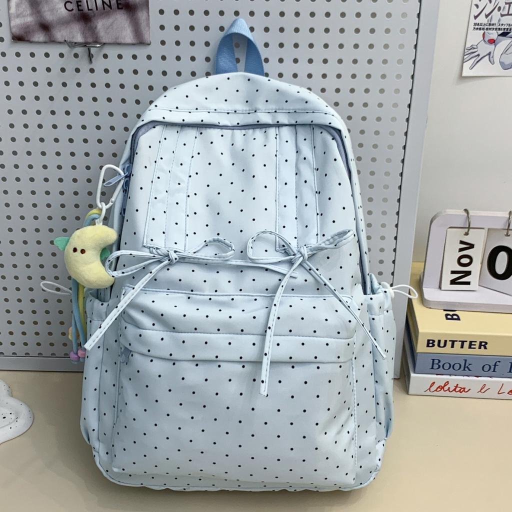 Schoolbag Schoolbag Female College Student Simple Cute Girl Backpack Junior High School Girl Small Fresh Backpack Air Cushion Strap
