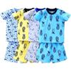 Kids Baby Short Sleeve Shorts 2Pcs Set T Shirt Shorts Suit Summer Cartoon Cotton Outfits Boys Girls