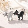 Rhinestone Cat Brooch Cute Animal Crystal Kitty Brooch Pin Women Coat Dress Scarf Jewelry Accessories