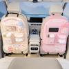 Cartoon Pattern Back Pockets Multifunctional Backseat Pocket Car Seat Back Organizer Multiple Compartment Storage Bag