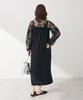 Casual Jumper Black [Green Parks] Dress, Strap-on Skirt, Women's,