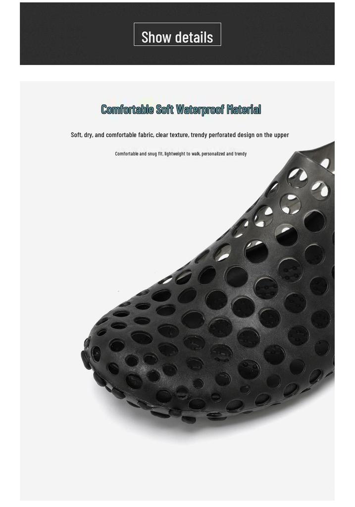 Vietnam Crocs Unisex Summer Beach Shoes, Non-slip Closed-toe Sandals for Men and Women