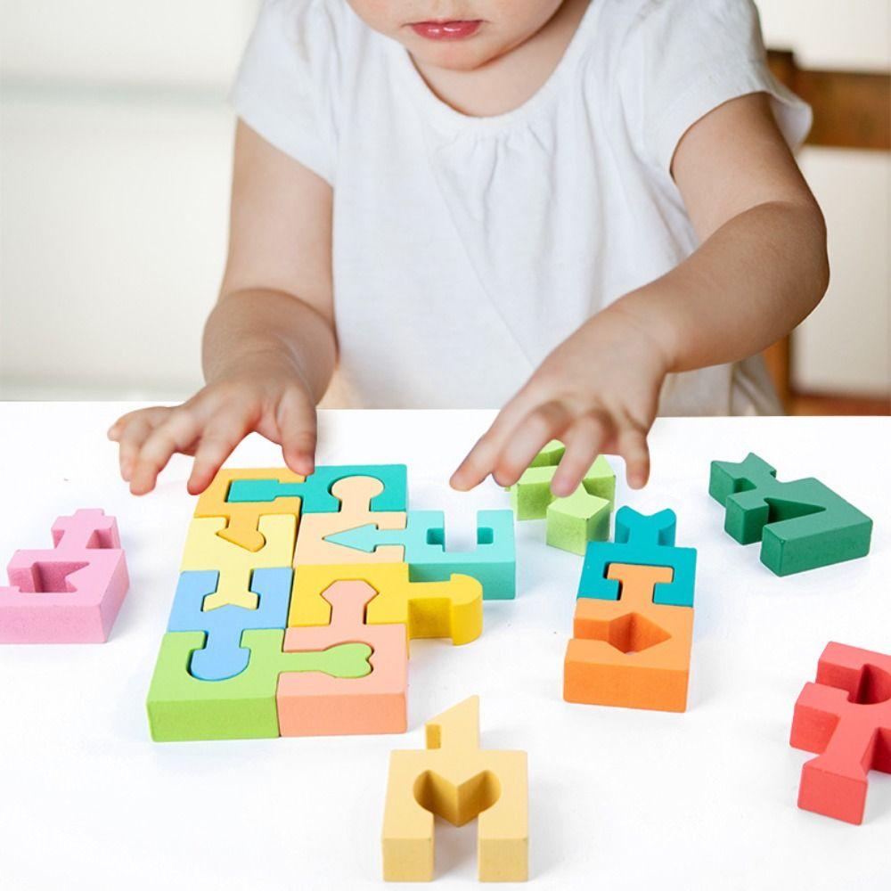 Space Training Three-dimensional Puzzle Boards Wooden Assembled Building Blocks  Gifts