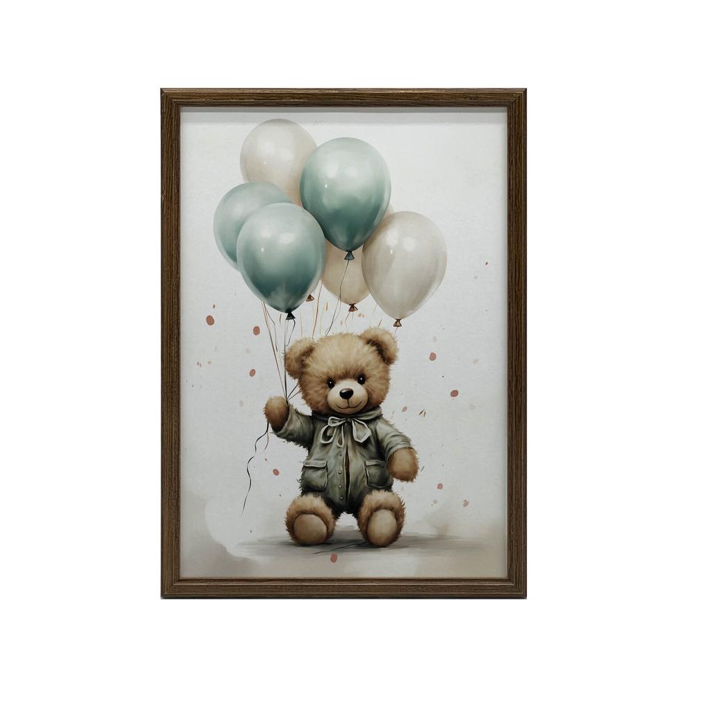 Teddy Bear Balloon World Teddy Bear Balloon World, 30X40 Cm, Frameless, Matte Paper 230 Gsm