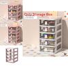 Cartoon Bunny Plastic Drawer Organizer With Dividers For Jewelry And Cosmetics Storage