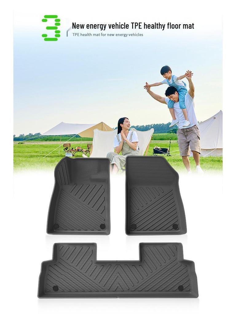 Compatible with 23 Trumpchi GS3 YingSu Models: Eco-Friendly TPE Floor Mats & Waterproof Trunk Mat