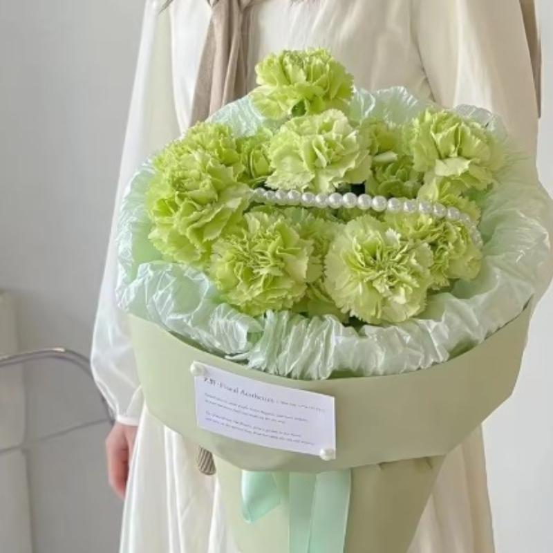 Interlining Paper Flower Bouquet Packaging Pearlescent Papers Pleated Waterproof Strong Material Wedding Birthday Gift Party Decoration DIY Paper