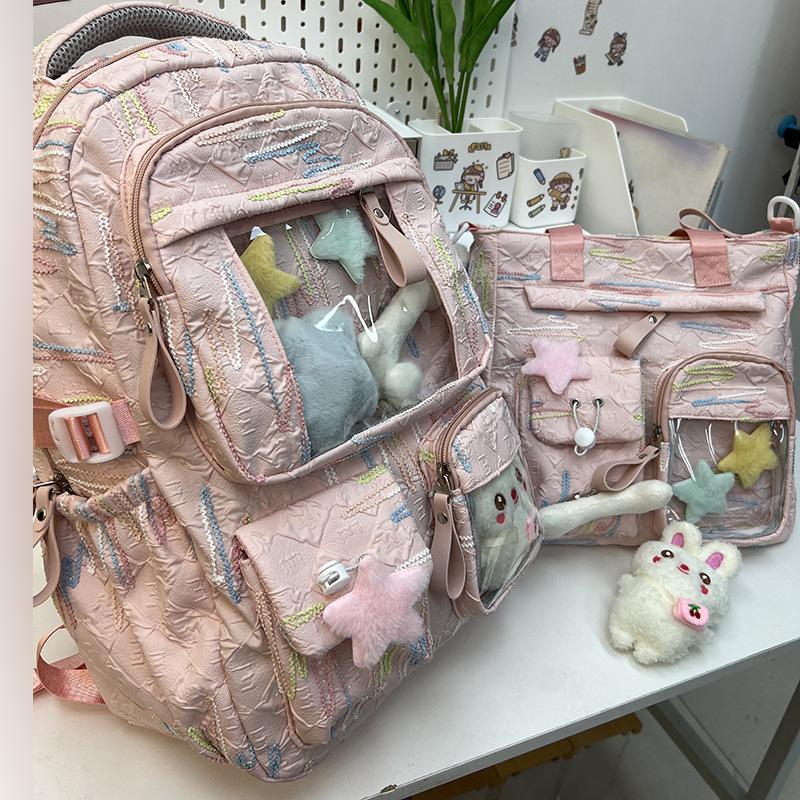 Children's Schoolbags  Elementary School Girls  Junior High School Children  Two Piece Backpacks