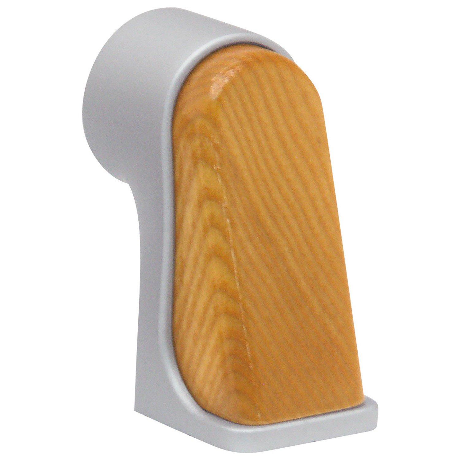 Материал поручня Matsuroku BAUHAUS 35 Гибридный кронштейн торцевой для рельса BDH-01LO L Дуб + Серебристый