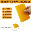 6Pcs Plastic Body Filler Spreader Kit, reusable tool set for automotive body repair, ideal for applying fillers, putties, glazes