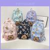 Street Style Printed School Backpack With Laptop Sleeve Ergonomic Support For Teens Lightweight Durable Nylon Bookbag