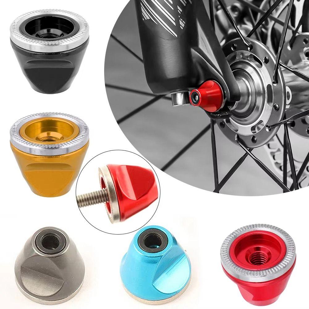 Aluminum Alloy Bicycle Wheel Quick Release Axle Track Nuts Anti-Slip Quick Release M5 Wheel Screw Bicycle Hub