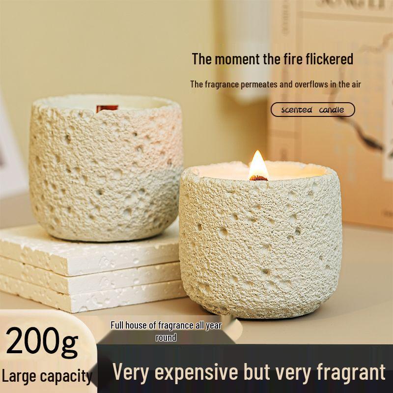 Luxury Cement Cup Aromatherapy Candle: Long-Lasting Fragrance and Elegant Ornament for a High-End Ambiance, Perfect Birthday Gift