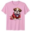 Bulldog Puppy Valentines Day Unisexs TShirt Unisexs Tee Graphic Unisex Top