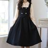 Girls' Fashionable Two-Piece Style Dress Spring/Fall Children's Vintage-Inspired Waist-Cinched Dress