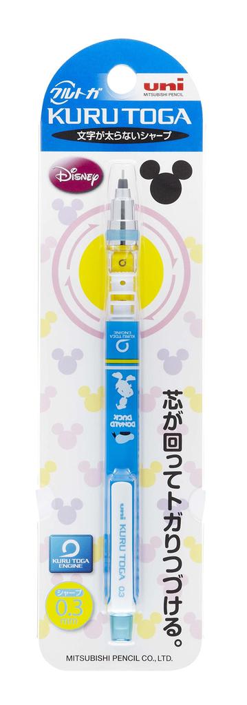 Mitsubishi Pencil Mechanical Pencil Kurutoga Disney Donald 0.3 M3650DS1P.D