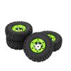 4Pcs Rubber RC Car Wheel Tyre Set for WLtoys 12428/12427/124006 RC Car RC Off-Road Truck