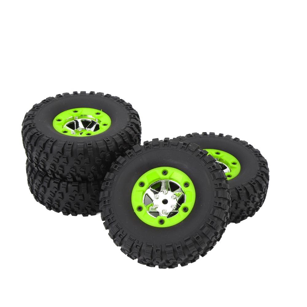 4Pcs Rubber Remote Control Car Tires Black RC Car Wheels for WLtoys 12428/12427/124006 RC Car RC Car