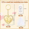 Set of 12 Stylish Heart Foot Keychain Souvenirs Heart Foot Keychains for Wedding Guest Favors and Baby Showers Gift