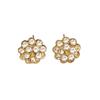 Fashion Exquisite Red Flower Earrings Women's Stud Earrings Tide Ethnic Style Temperament Celebrity High Sense Niche Earrings