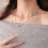 Glass Pearl Irregular Beaded Necklace Korean Versatile Temperament Sweater Chain Necklace Women