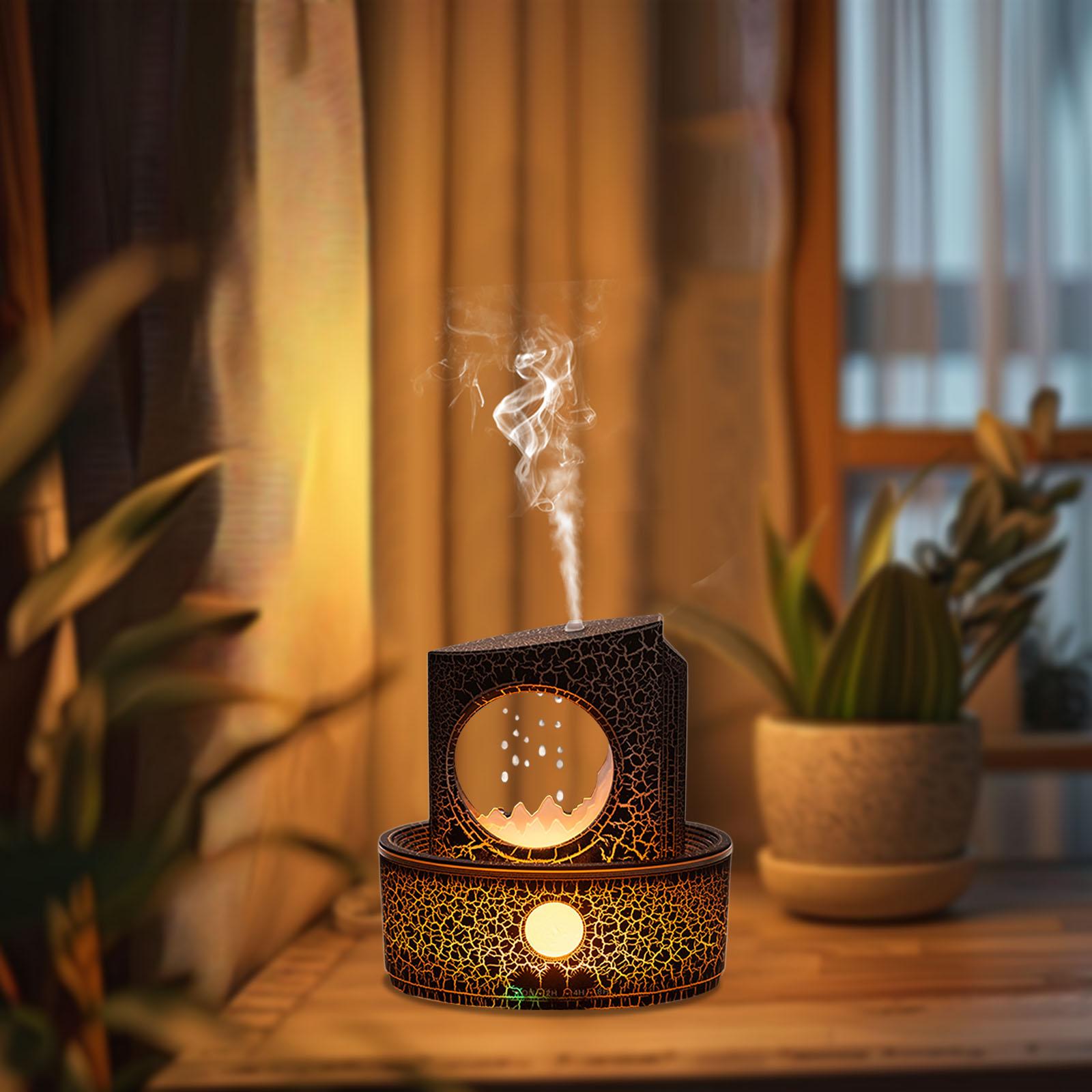 

Портативный мини-увлажнитель воздуха с функцией автоматического выключения, диффузор эфирных масел 300 мл для гостиной, прикроватной тумбочки для занятий йогой, спальни, настольный