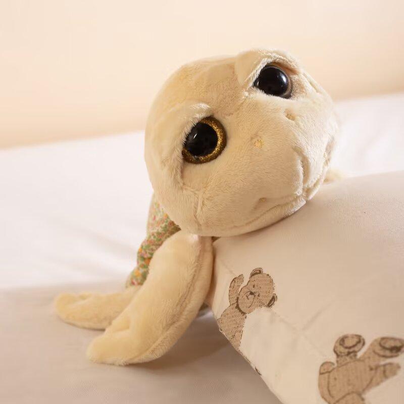 

Cartoon Cute Big-Eyed Particle Turtle Doll Plush Toy Children Sleeping Comfort Pillow Girl Gift Premium Durable 24cm 0.1kg