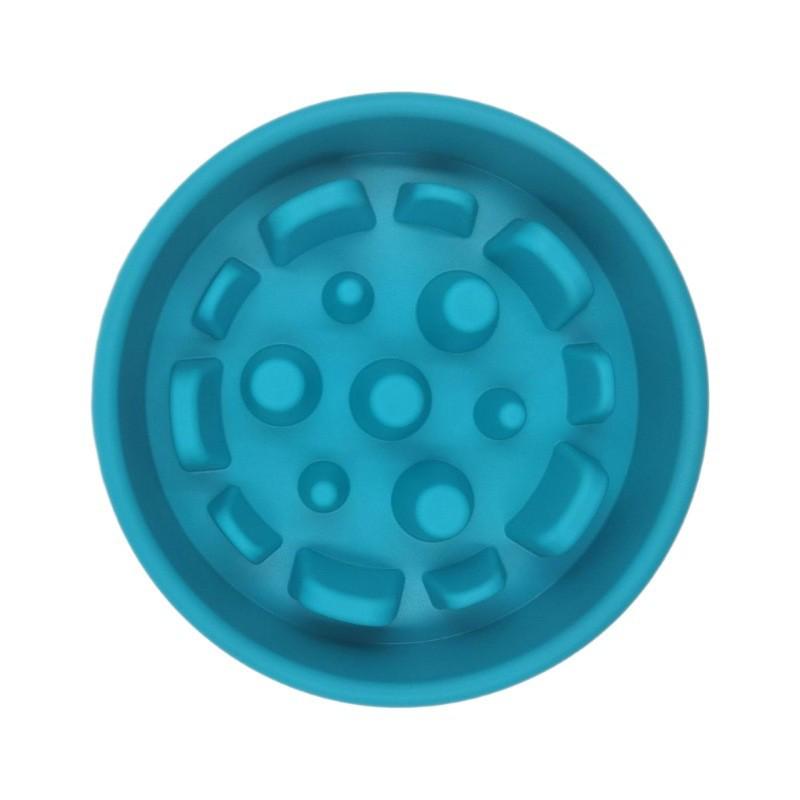 Silicone Anti-Tip Slow Feeder Dog Bowl