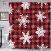 Christmas Serious Nutcracker Red Delight Home Decorations Decor Opacity Spa Curtain Bathroom Shower Curtain Set 72 X 72 Inch