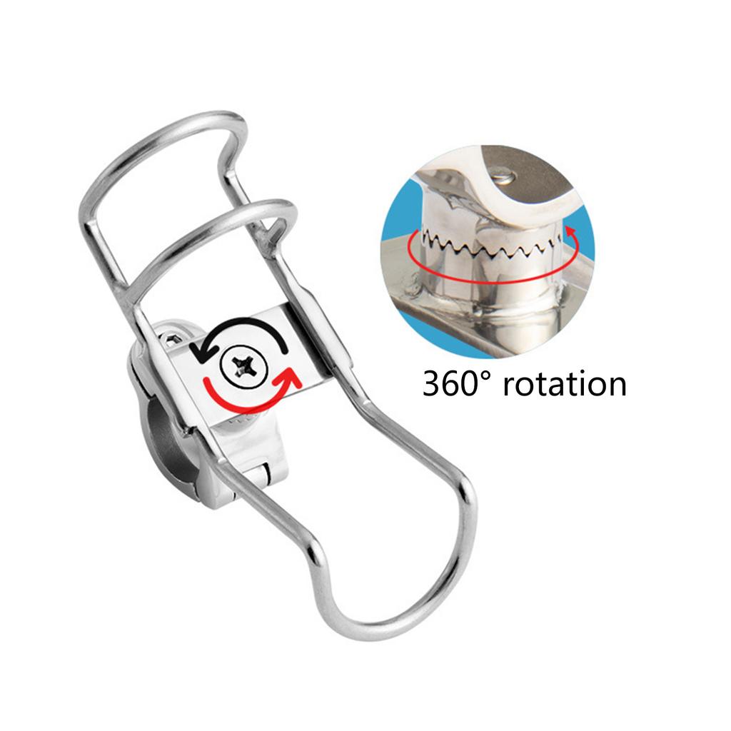 Versatile Marine Rod Holder Steel Boat Fishing Poles Holder for Family Frees Activities & Professional Fishermen
