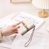 Female Wallet PU Flower Zipper Multi Card Folding Handheld Coin Student Zero Wallet
