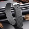 High Density Ribbed Nylon Watch Band 18mm 20mm 22mm Comfortable Watch Straps Military Sports Watch Strap Men Women Bracelet Belt