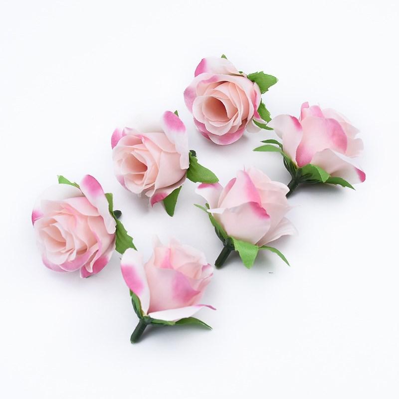20pcs Artificial Plants Decorative Flowers Brooch Bride Wrist Diy Christmas Decorations for Home Cheap Artificial Flowers