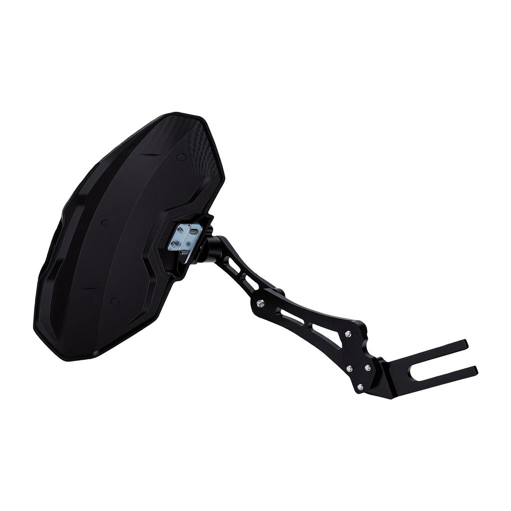 Motorbike Rear Mudguard Carbon Alloy Motorcycle Rear Guard Protector for Electric Bike Black