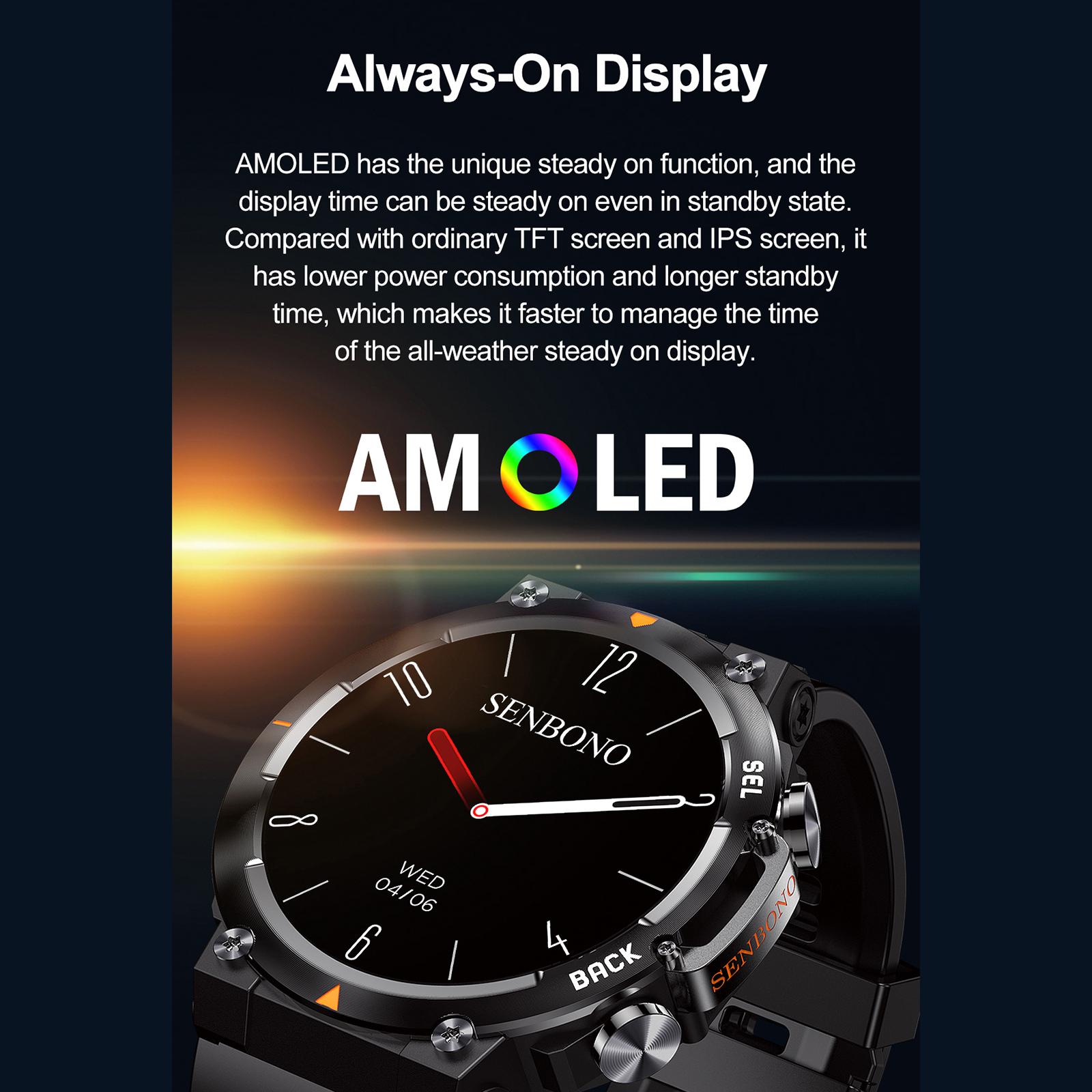 MAX18 смарт-браслет спортивные часы 1.43 дюйма AMLOED сенсорный экран управление жестами — фото 7