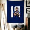 Inter Milan Wall Tapestry Aesthetic Wall Hanging Printed Fabric Blanket Decorative Tapestries for Bedroom Living Room Home Decor