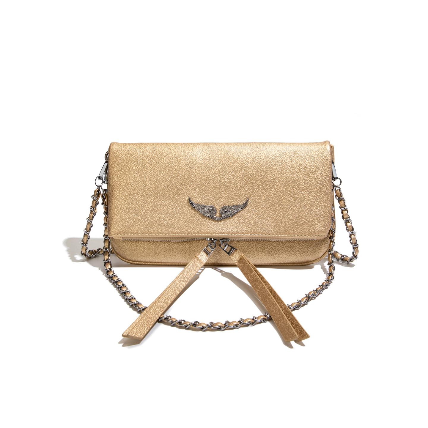 Forence Modieuze en Veelzijdige Enkele Schouder Crossbody Kleine Vierkante Tas 21*3*15 beige
