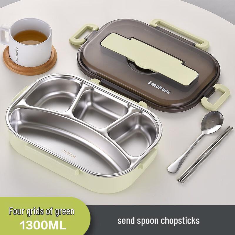 Ruhan 304 Stainless Steel Insulated Divided Bento Lunch Box